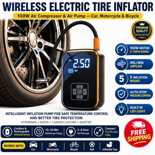 Wireless car air compressor - wireless,