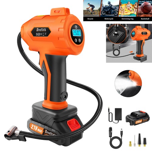 Car tyre inflator - car, cordless