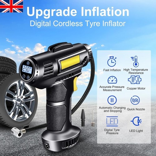 Rechargeable cordless car tyre - rechargeable,